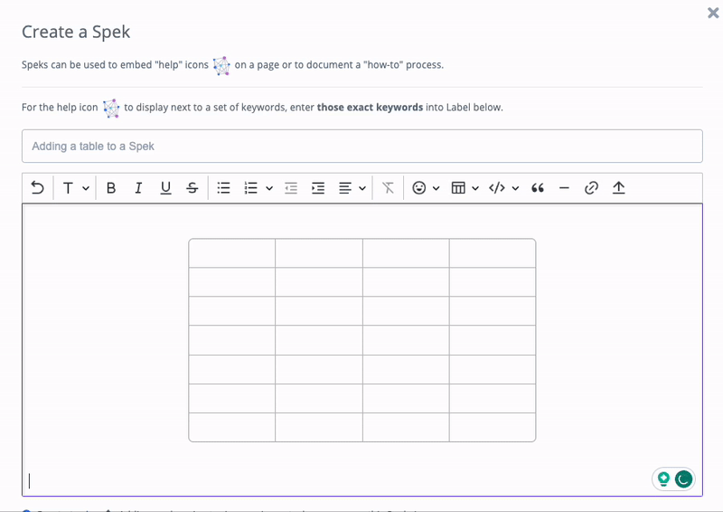 How do I use Spekit's Rich Text Editor? Spekit Help Center