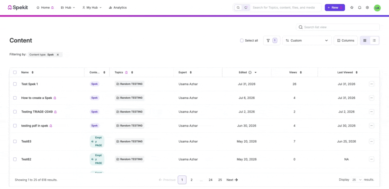 How to bulk enable Spek sharing.gif